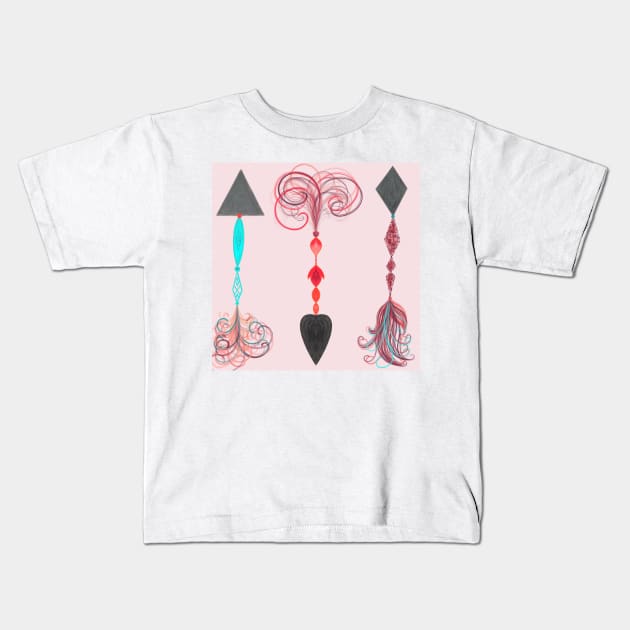 Decorative Arrows Kids T-Shirt by DesignbyKurlz